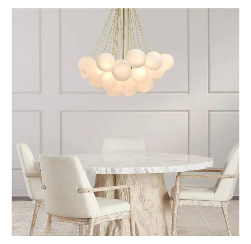 Nordic Frosted Glass Ball Chandelier