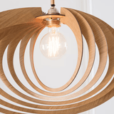 Saturn Wood Pendant Light