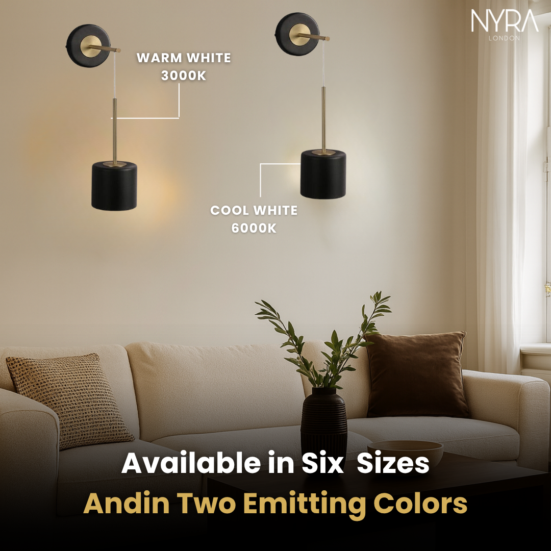 Murad Acrylic Hanging Round Wall Light