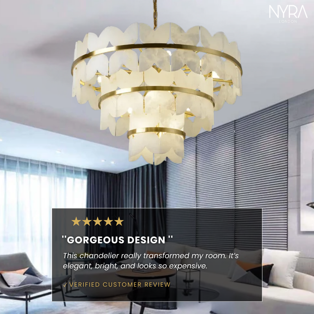 Zyra Alabaster Chandelier Light