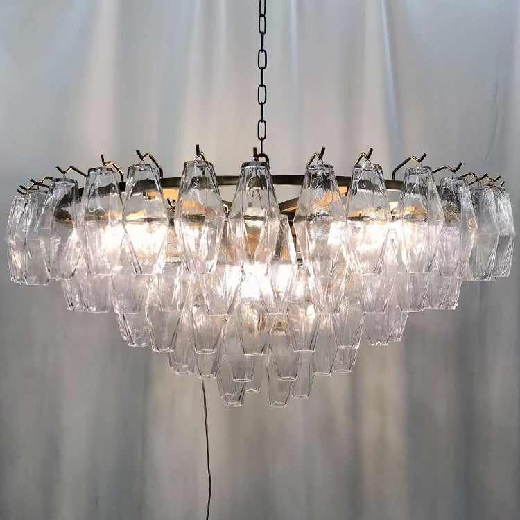 Madelyn Glass Round Chandelier
