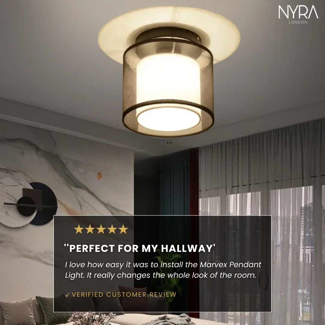 Magnus Fabric Shade Ceiling Lamp