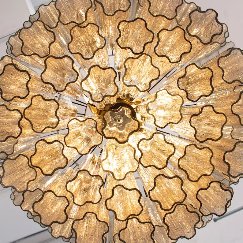 Kosta Smoke Glass Chandelier