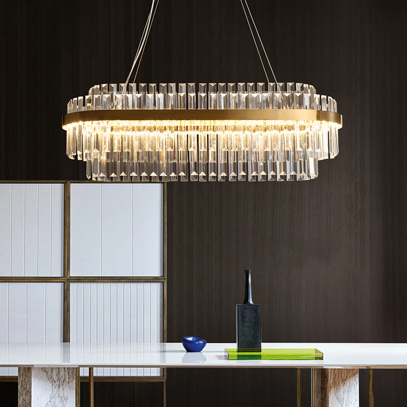 Lurano Rectangular Crystal Chandelier