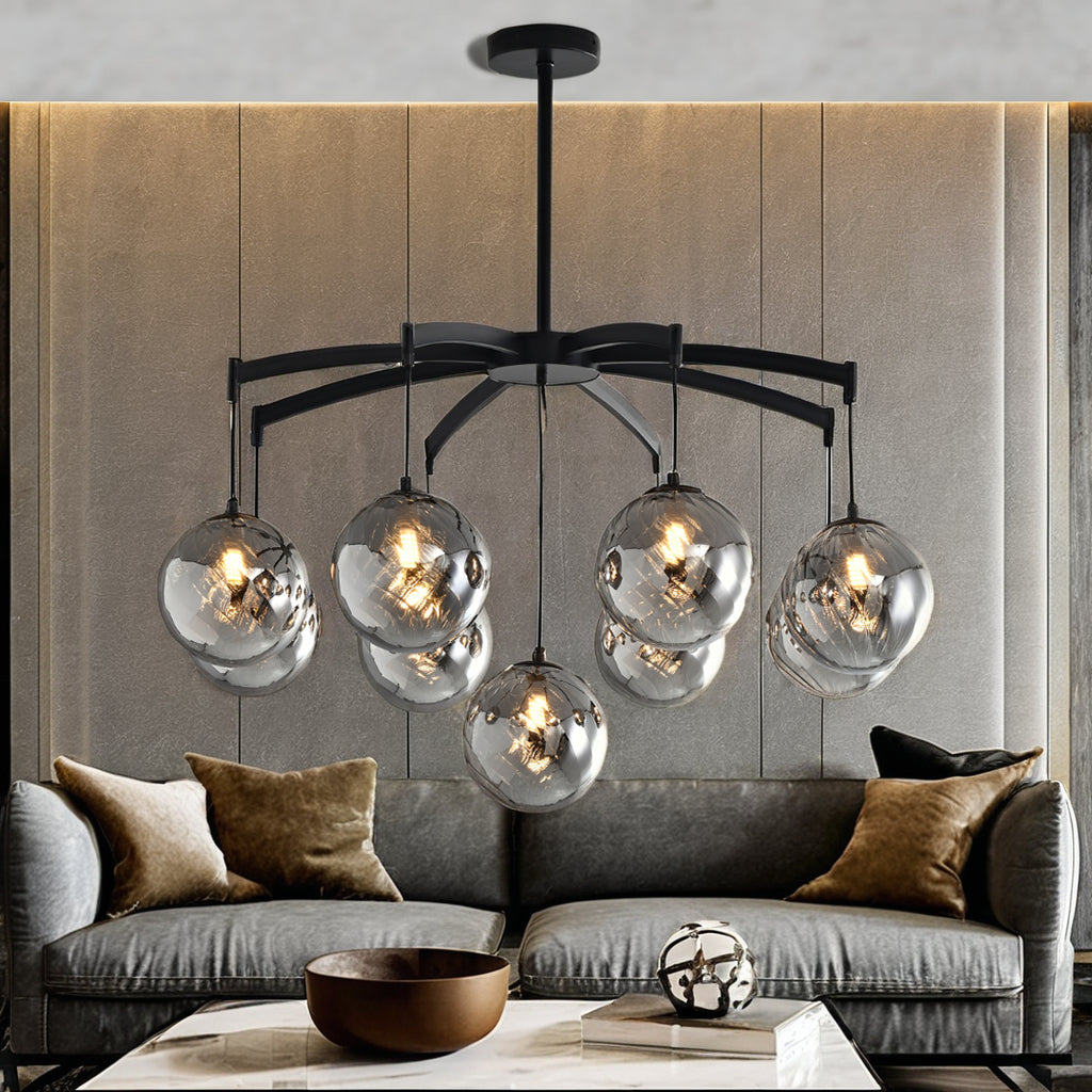 Shineza Modern Bubble Glass Ball Chandeliers