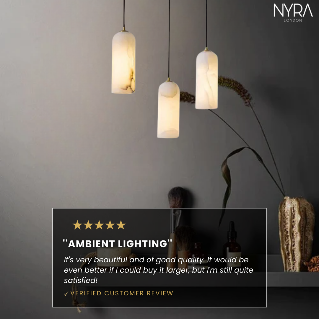 Ethereal Glow Marble Pendant