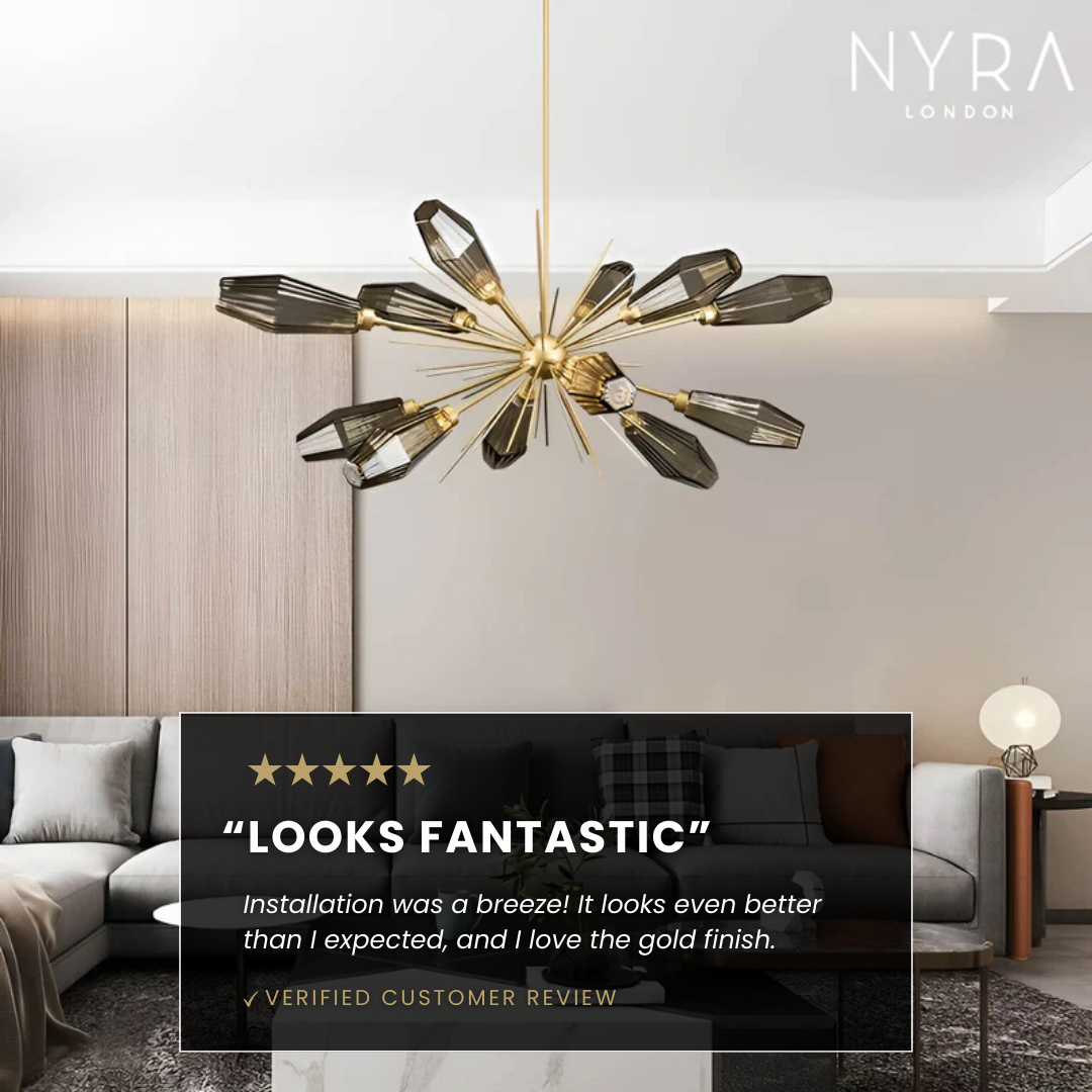 LustreNova Crystal Burst Chandelier