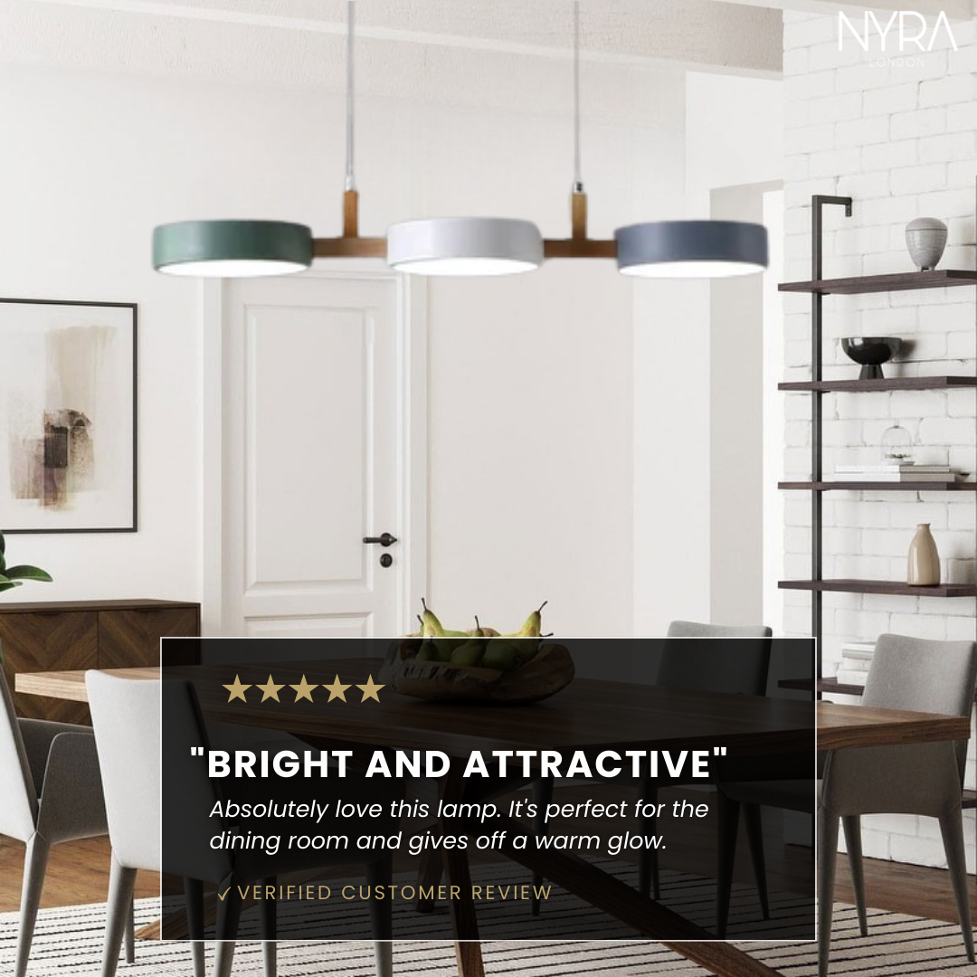 TrioGlow Modern LED Pendant