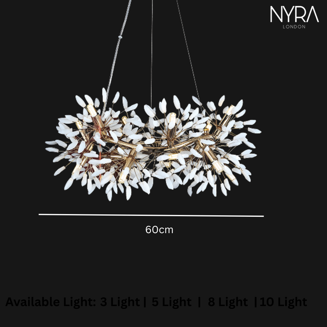 Aster White Jade Chandelier