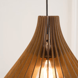 Modern oval Wood Ceiling Light Fixture