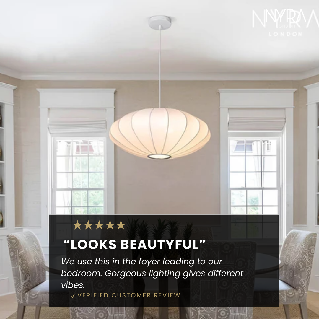 Silk Oval Pendant Lamps