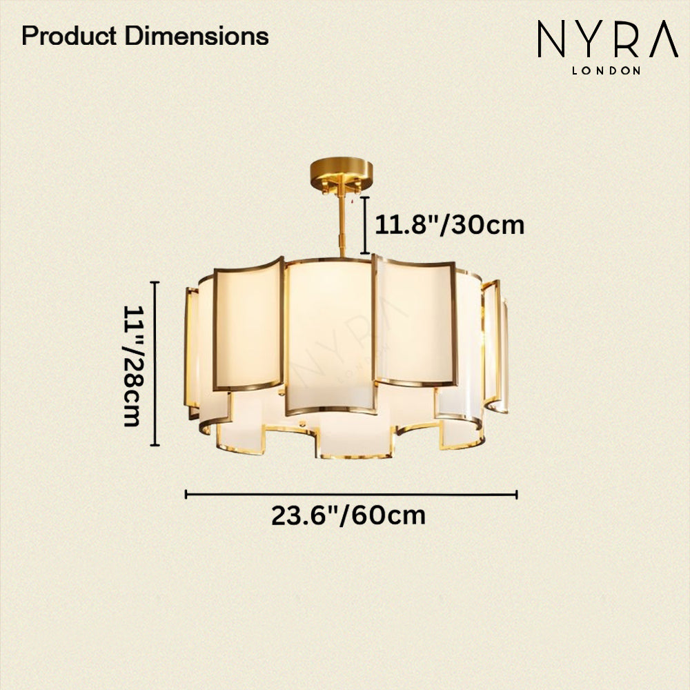 Nyra Glass Chandelier