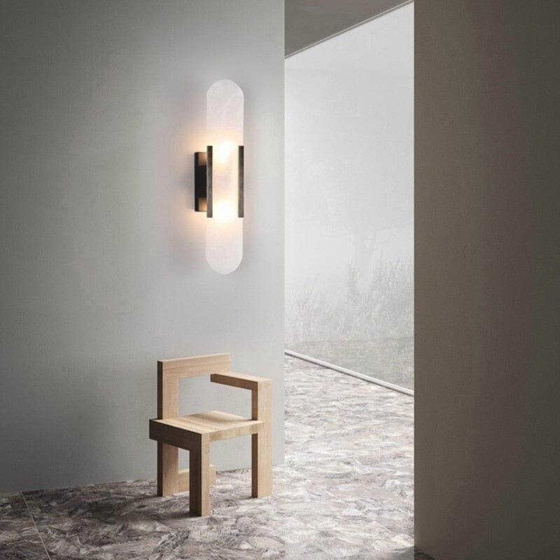 Royal Marble Wall Lamp Black 50cm (Open box)
