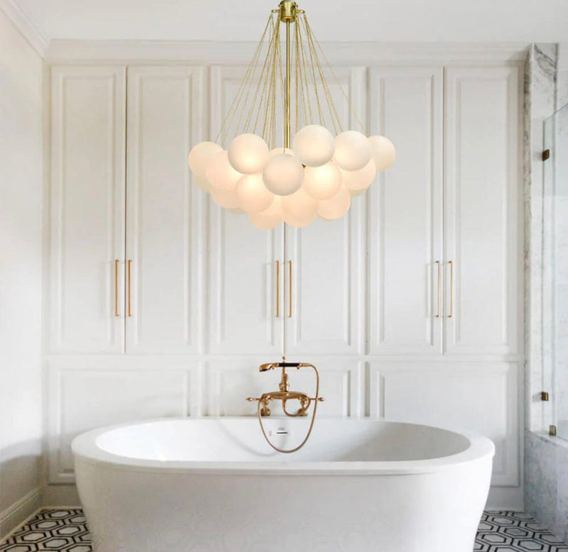 Nordic Frosted Glass Ball Chandelier