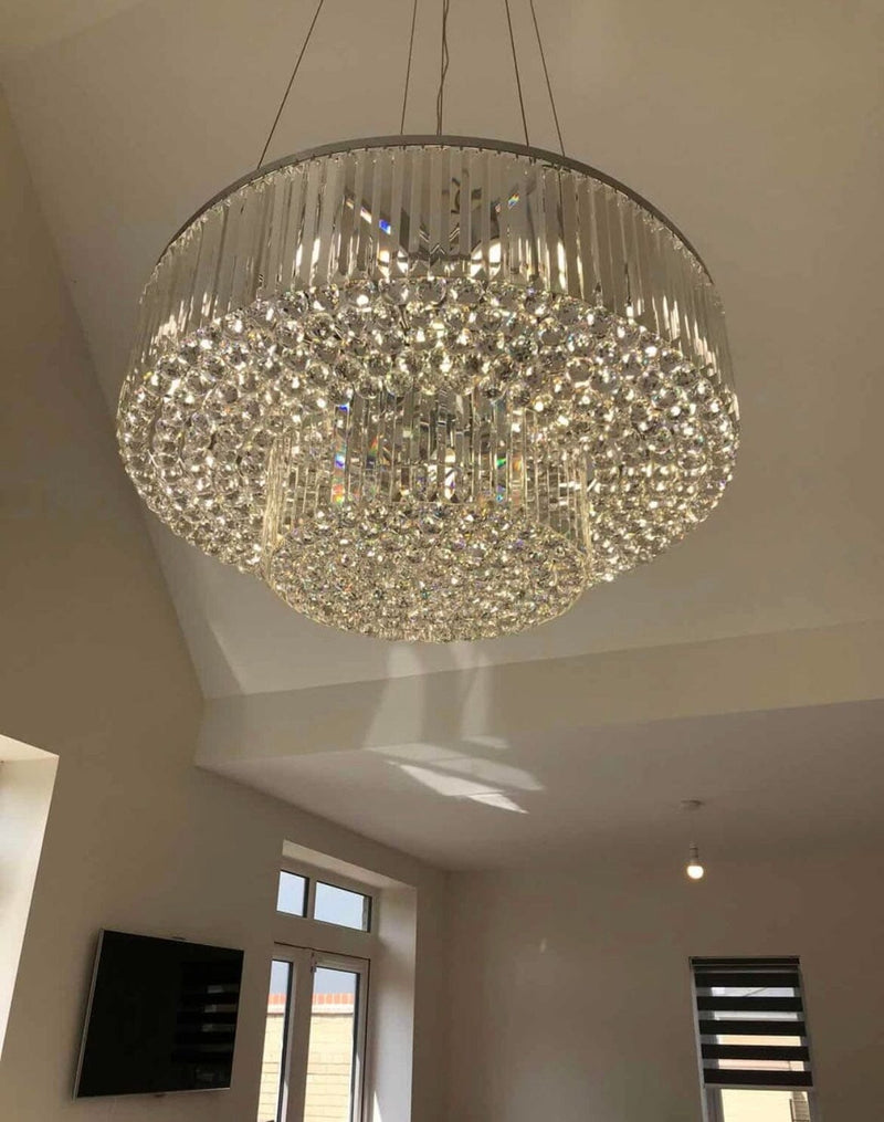 Rosalina Dual Crystal Chandelier