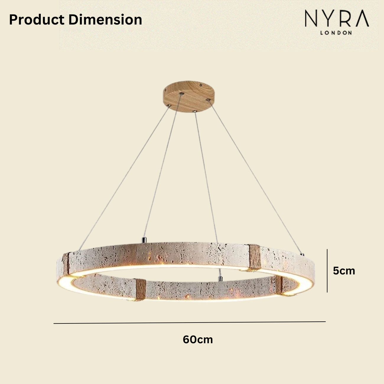 Merado Travertine Stone Pendant