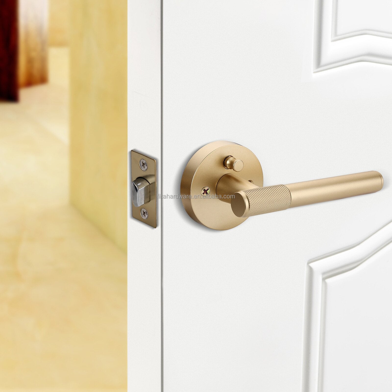 NYRA Door Handle with Privacy Lock