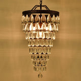 Luxury Crystal LED Waterdrop Empire Chandelier