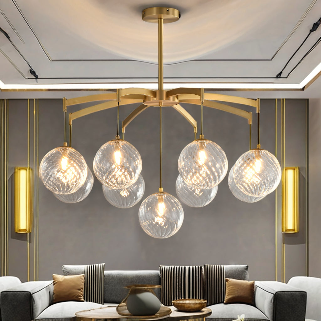 Shineza Modern Bubble Glass Ball Chandeliers