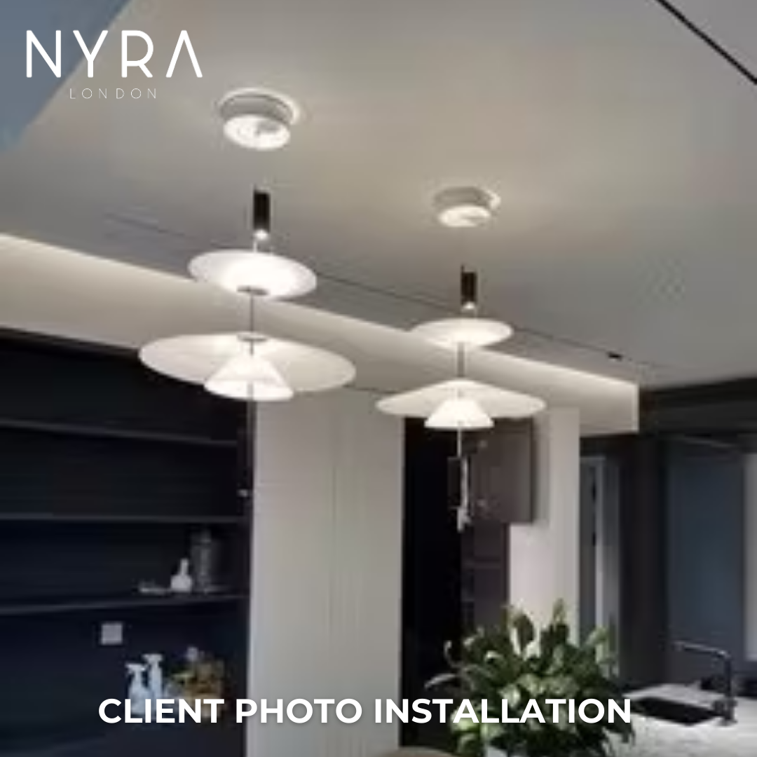 Minimalist UFO Art Chandelier