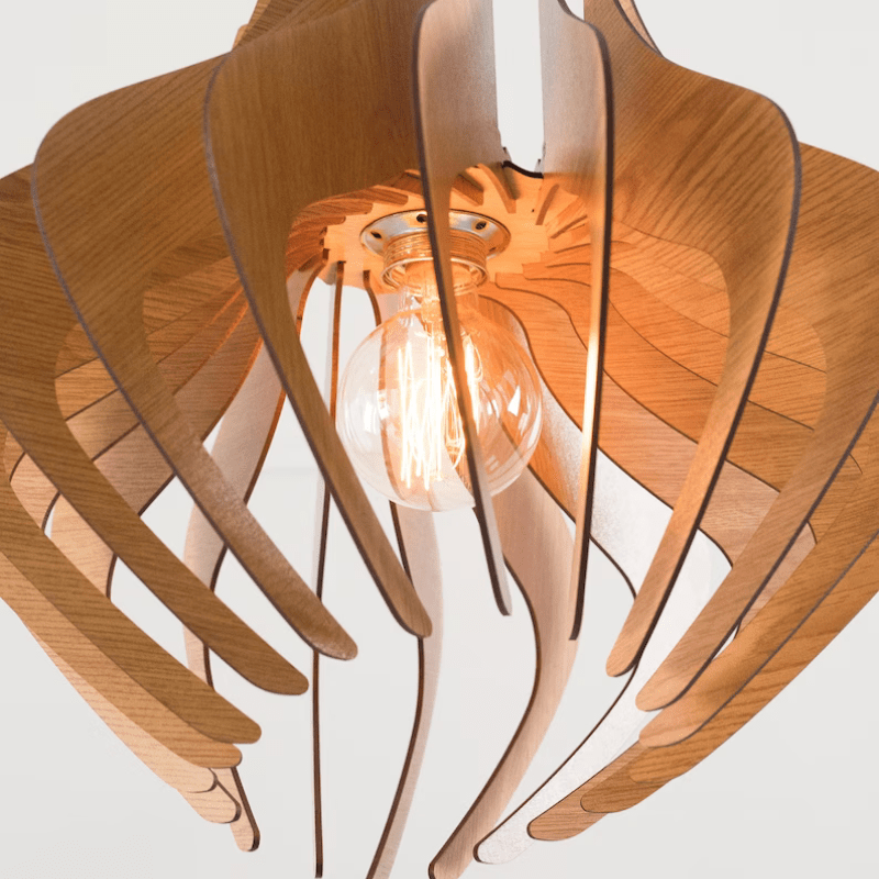 Ripple Creative Wood Pendant Light