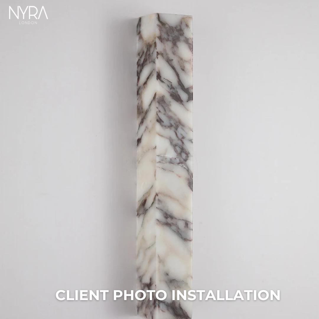 Mira Marble Minimalist Wall Light