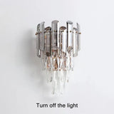 Elsie Two Tone Crystal Wall Lamp
