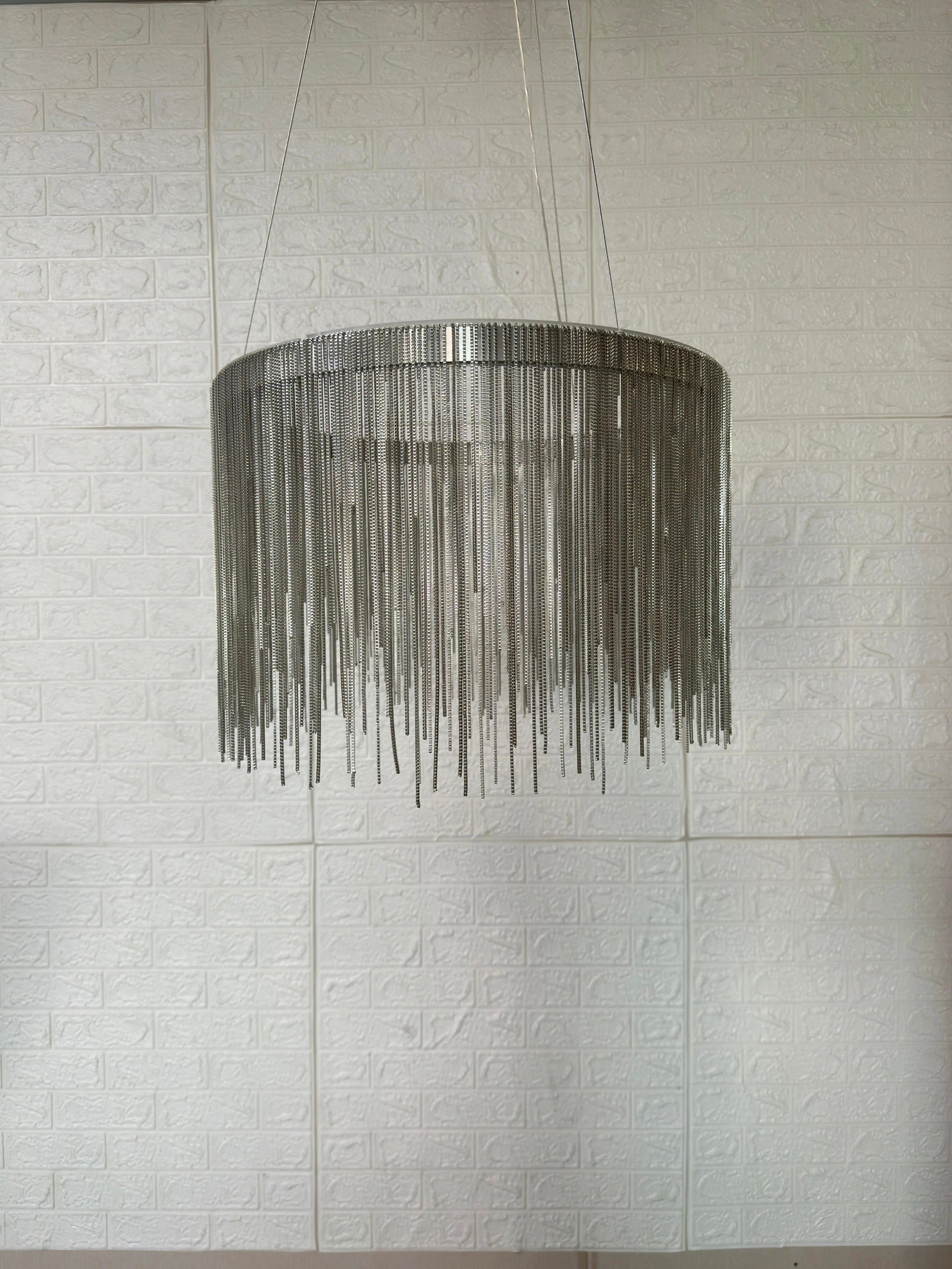 NYRA Round Tassel Chain Chandelier