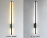 NYRA Black Linear Tube Wall Lamp