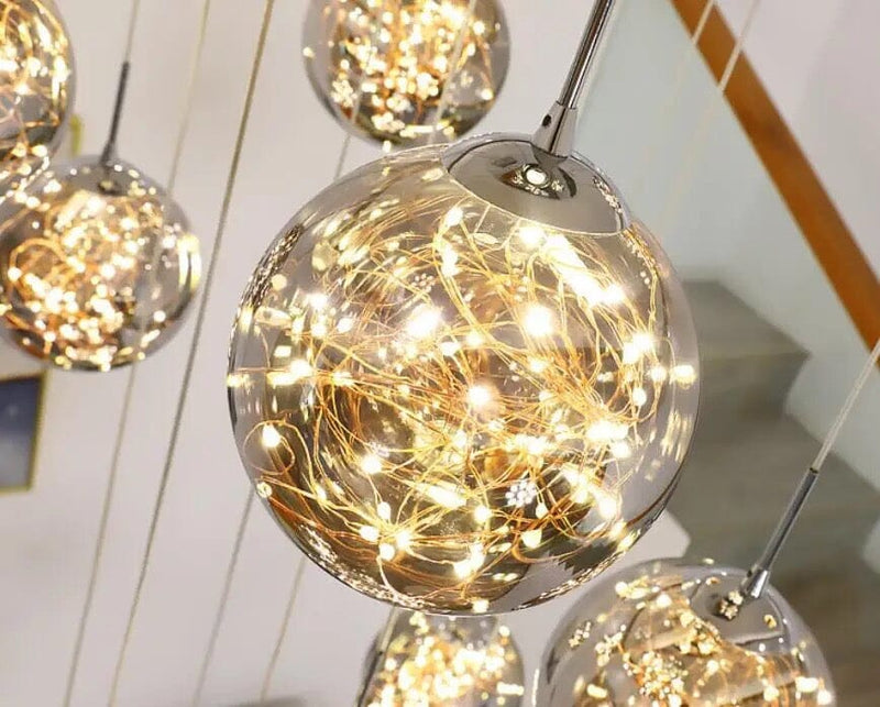 Glass Ball Ashante Chandelier