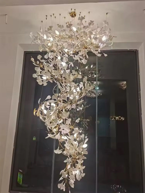 Ginkgo Leaf Chandelier