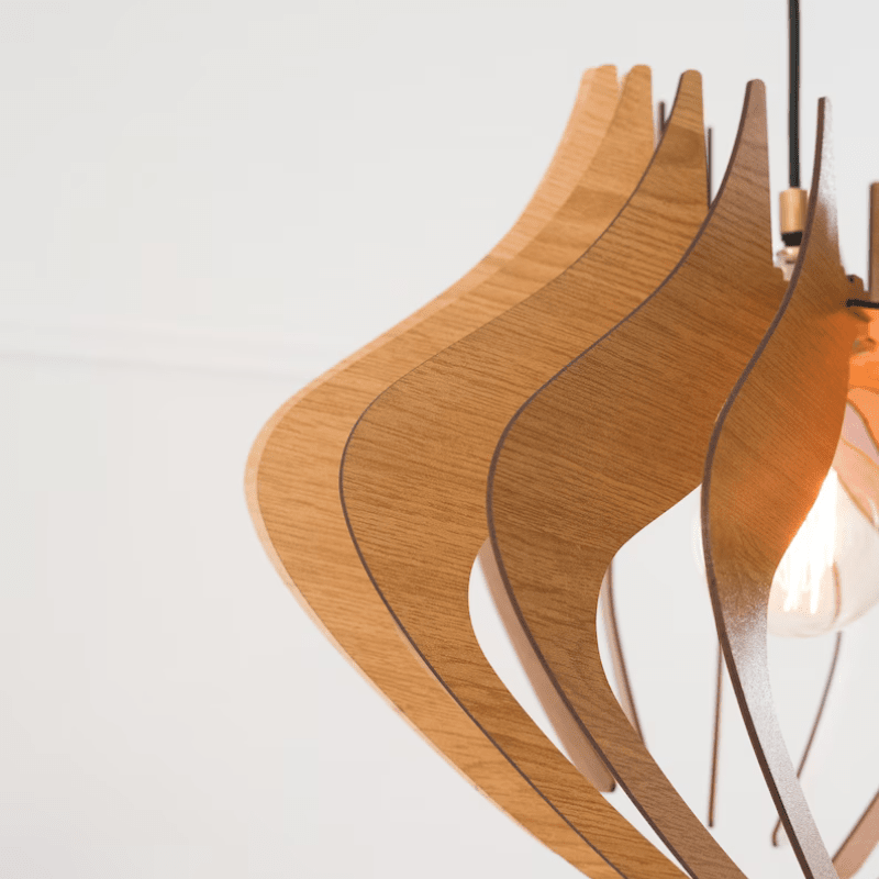 Ripple Creative Wood Pendant Light
