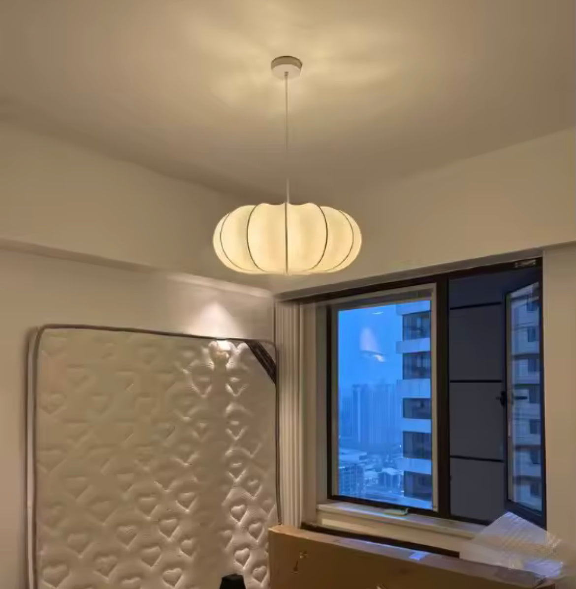 Pumpkin Silk Pendant Light
