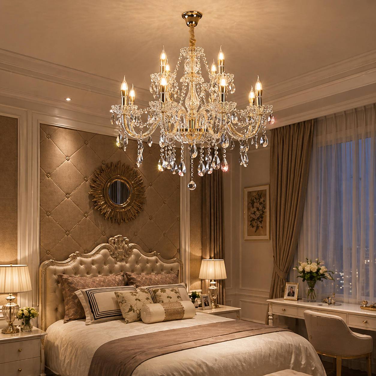 NYRA Italian K9 Candlestick Chandelier