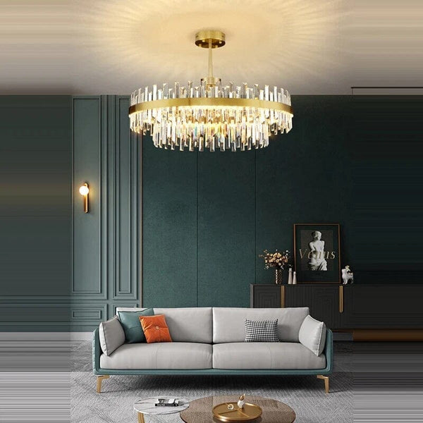 Crystal Amani Semi Flush Pendant