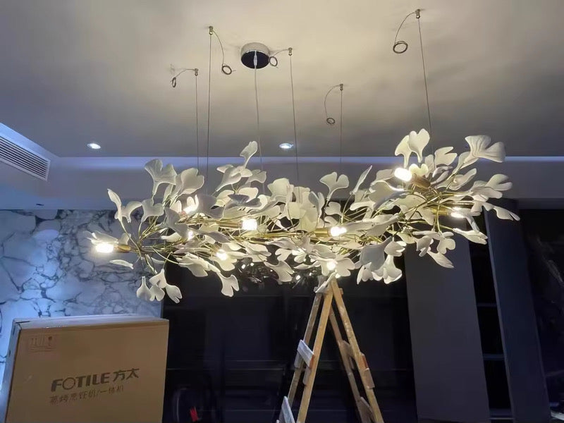 Ginkgo Leaf Chandelier