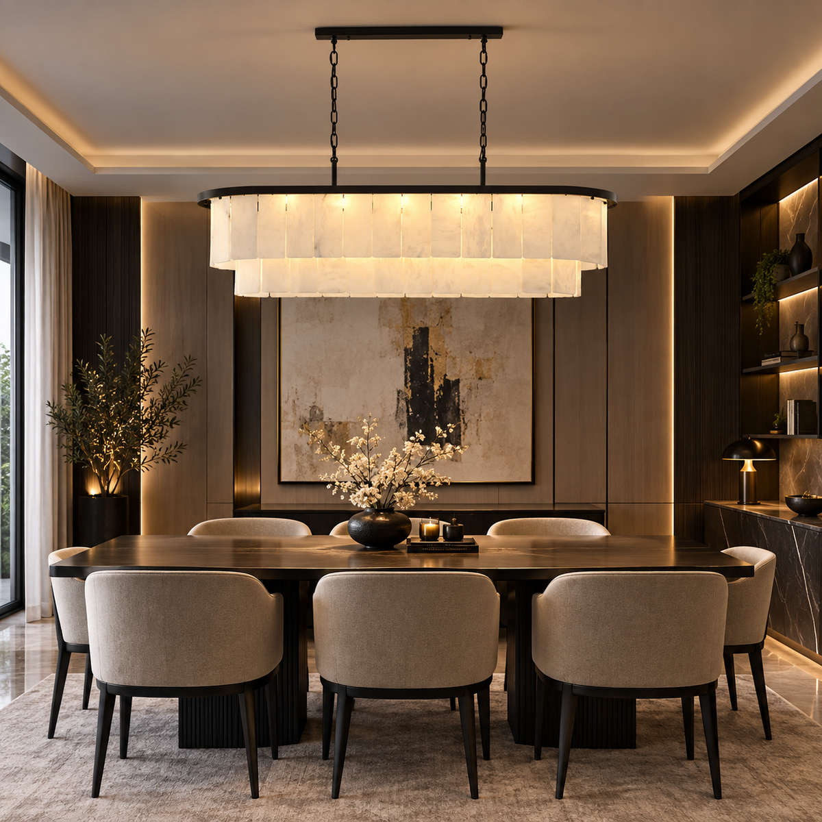 Marmora Alabaster Chandelier