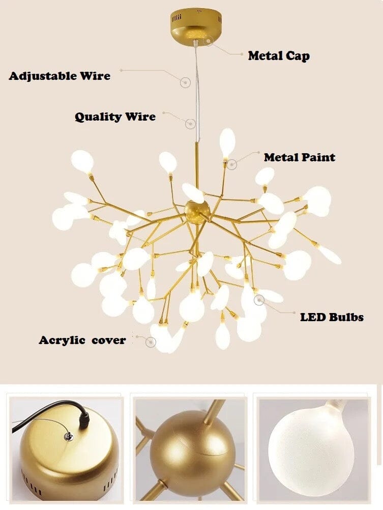 Modern LED Firefly Chandelier Lighting Pendant