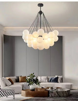 Nordic Frosted Glass Ball Chandelier