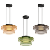 Scandinavian Vintage Style Glass Chandelier