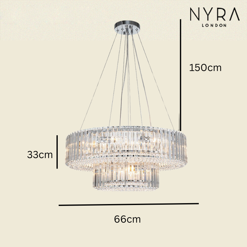 Crystal Vista Modern Chandelier