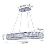 Tommy Crystal Oval Chandelier