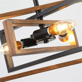 Wooden Retro Indoor Chandelier Lamp