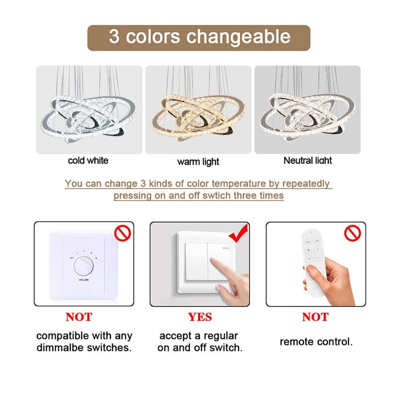 Sierra K9 Crystal Ring Pendant Light