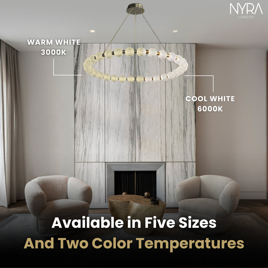 Acrylic Ball Ring Chandeliers - NYRALONDON