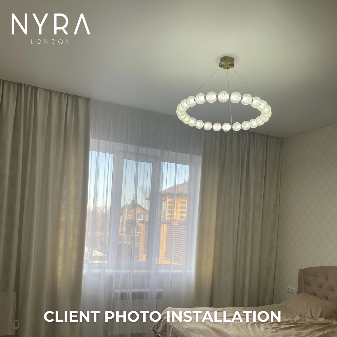Acrylic Ball Ring Chandeliers - NYRALONDON