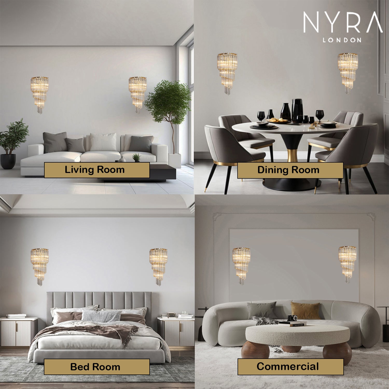 Alana Crystal Wall Lamp
