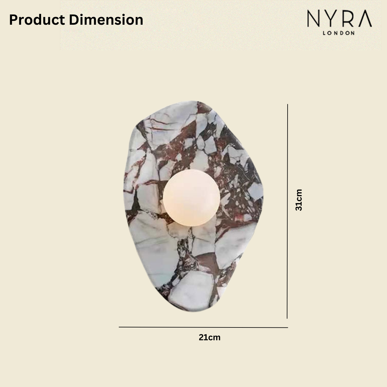 Alora Marble Wall Lamp