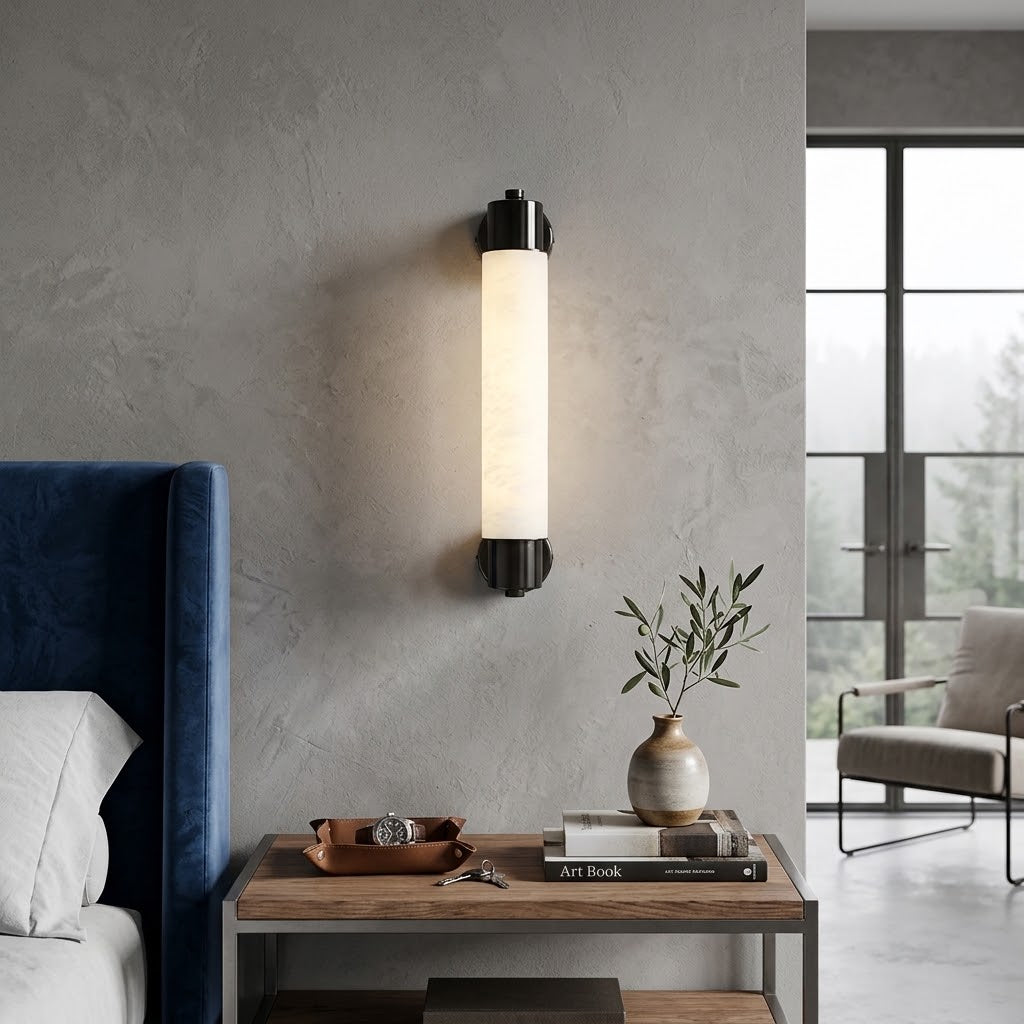 Alvessa Tube Alabaster Wall Lamp