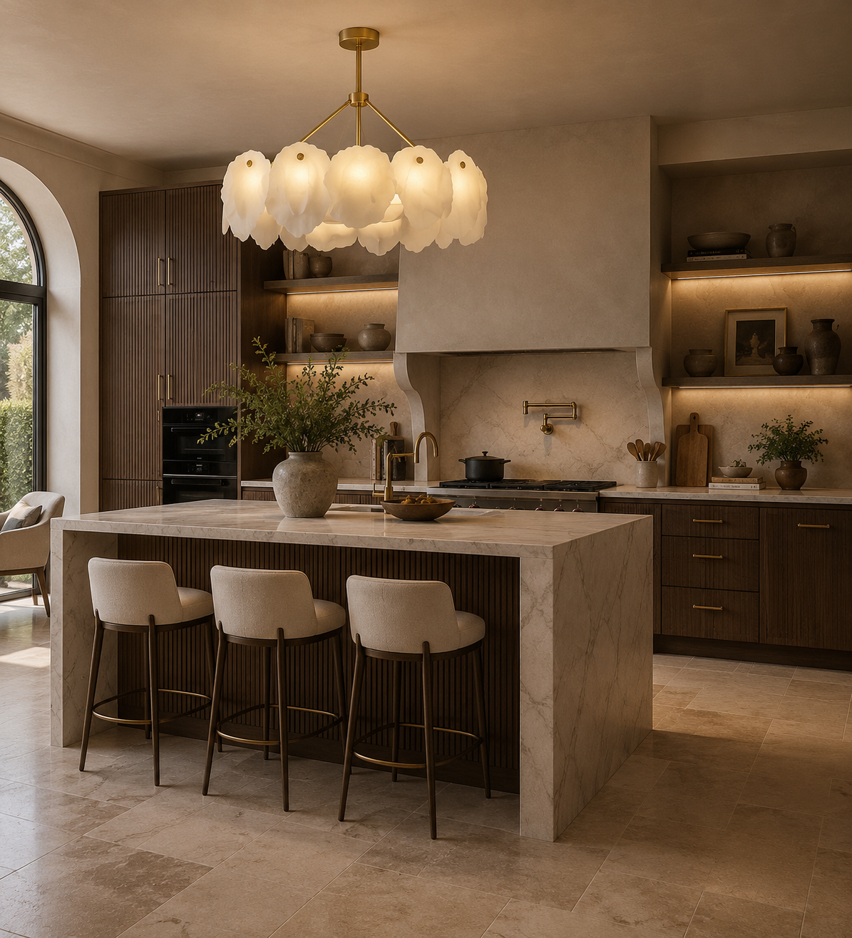 Arabella Marble Ceiling Chandelier
